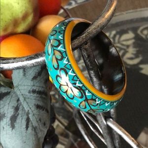 Hand Painted Wood Bangle